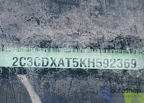 2019 Dodge Charger Police из США, поврежденный, VIN 2C3CDXAT5KH592369